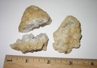3 NATURAL ROUGH 1.6"- 1.7" DRUSY QUARTZ CRYSTAL GEODE PIECES MOROCCO ~ 63.2grams — photo 2