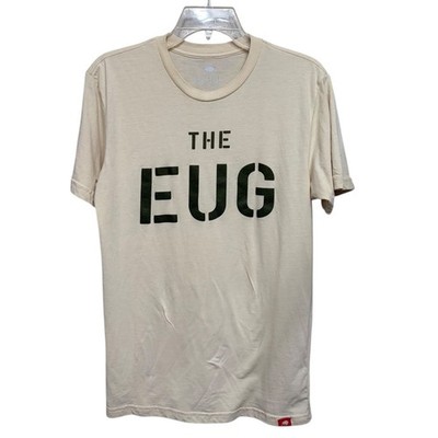 Sportiqe The EUG Eugene Oregon Cream Graphic T-Shirt Tri-Blend Men's Small