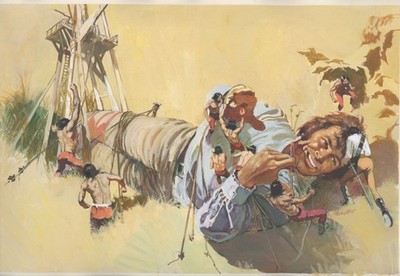 J. M. Miralles - Original GULLIVER Tempera Cover Table ed. Capitol 1970