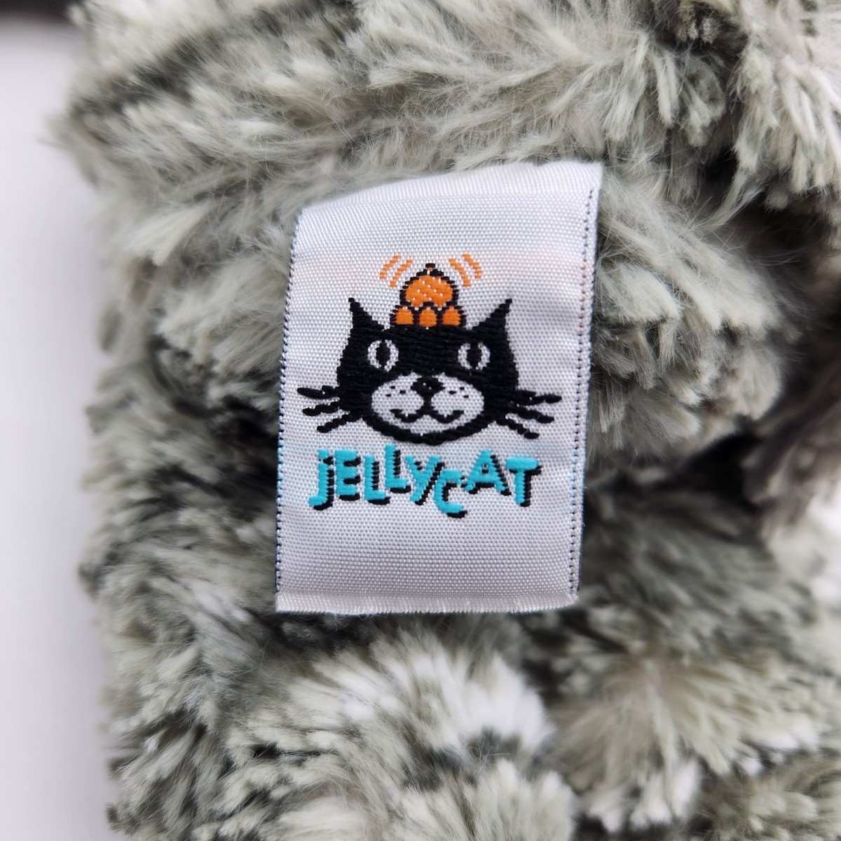 Jellycat Merryday Cat Plush Soft Toy Gray Tabby Stripe Long