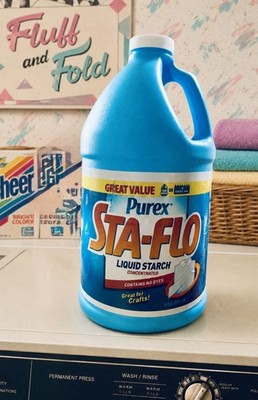 Purex Sta-Flo Liquid Starch Concentrated Crafts Quilting 64oz.~NEW~Discontinued