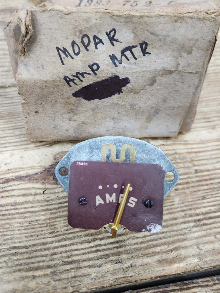 NOS 1951 DeSoto Deluxe Custom S15 MoPar Instrument Cluster AMP GAUGE AMMETER - Image 2 of 4