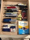Vintage advertising pens pencils dice matches lot bullet pencil fountain pens — photo 1
