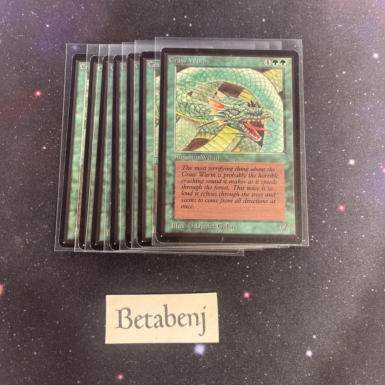 1x MTG Beta Craw Wurm from Estate Collection