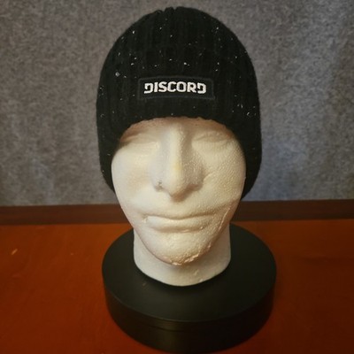 Discord Unisex Black Beanie - Quake City Caps - 100% Acrylic