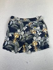 Tommy Bahama Relax Shorts Mens Large Navy Floral Hawaiian Swim Trunks Board