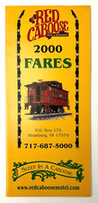 2000 Strasburg Pennsylvania Red Caboose Motel Restaurant Vintage Travel Brochure