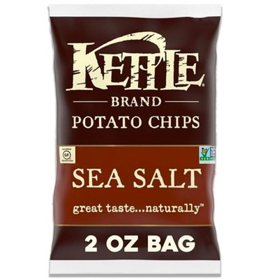 Kettle Foods Sea Salt Potato Chips, 2 Ounces - 6 Packs Per Case