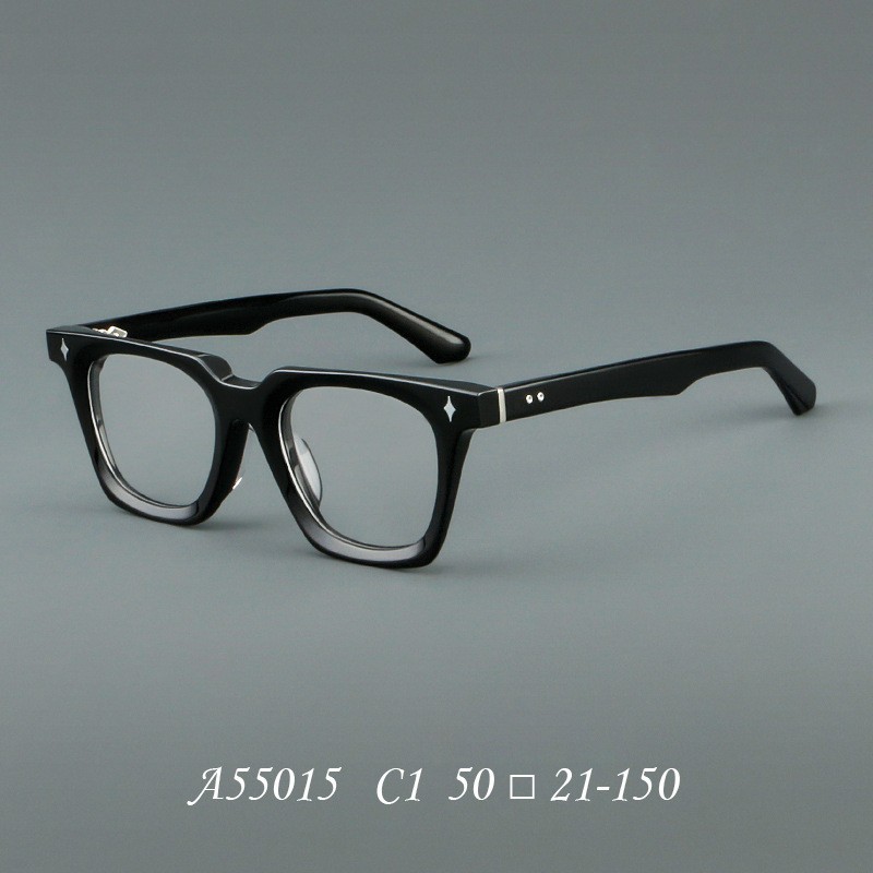 Vintage Square Acetate Eyeglass Frames Unisex Full  Optical 