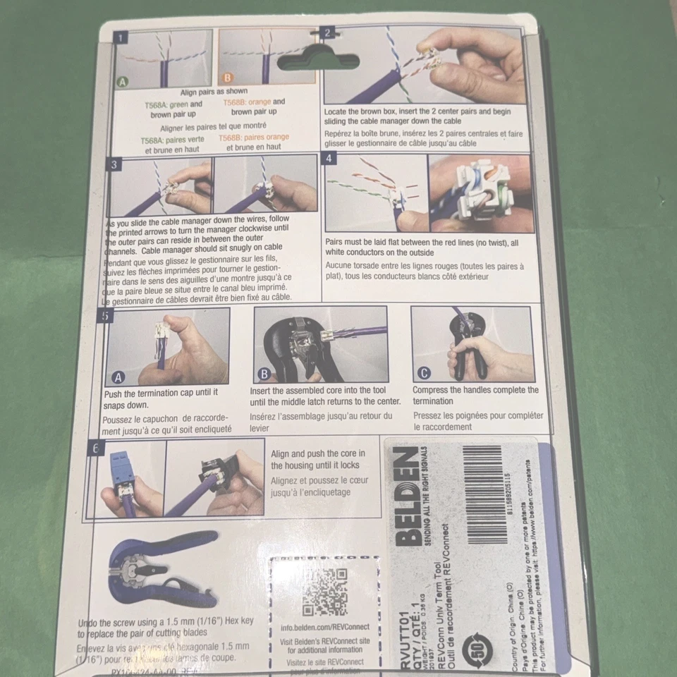 Belden RVUTT01 | REVConnect Universal RJ45 Herramienta de Terminación Foto 2 de 2