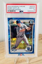 Bobby Witt Jr. 2020 Bowman Chrome Sapphire Edition #BCP-25 PSA 10 Royals 💎🔥💎