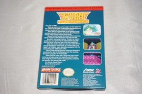 Wurm Journey to Center of Earth (Nintendo NES) Complete in Box w/ Reg Card CIB