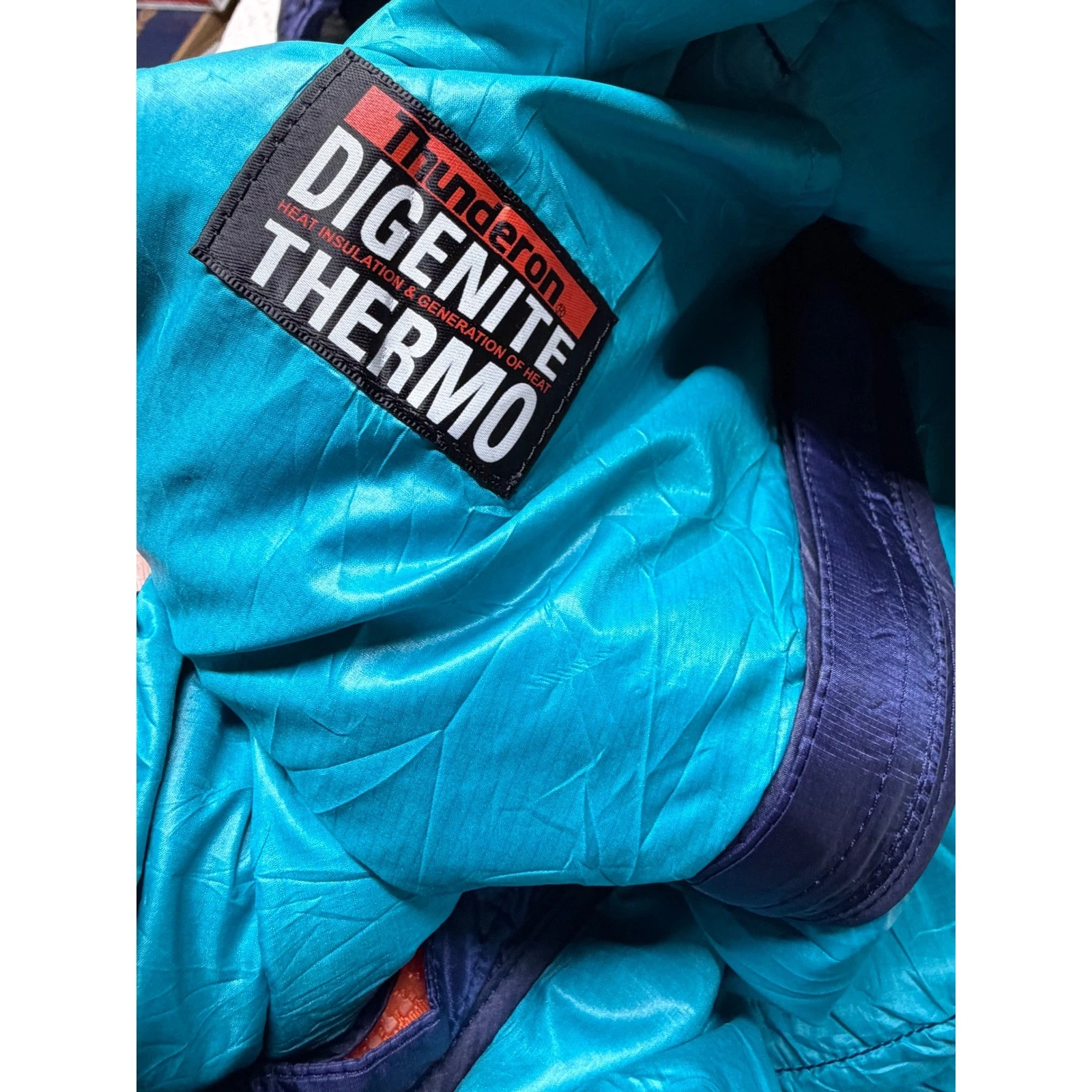 Phenix Puffer Jacket Men XL Navy Blue Digenite Thermo Down Insulated Ski Coat - product detail image 7