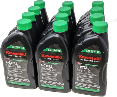 #ad Kawasaki 12PK Genuine OEM 10W40 Motor Oil Quart 4 Cycle K Tech 99969 6296 $66.74