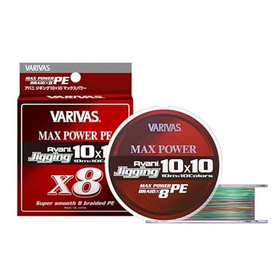 VARIVAS PE line Avani Jigging 10×10 Max Power PE X8 300m 0.6 size 14.5lb 8 piece