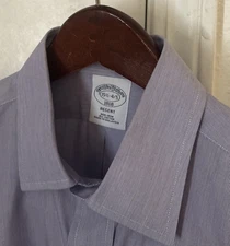 New Brooks Brothers Purple Non Iron  Dress Shirt 15.5 X 34 35 Regent Slim