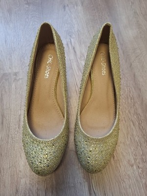Goldene Schuhe Größe 38 neu