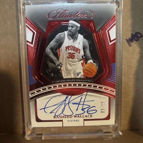 2023 Flawless Shade Signature Rasheed Wallace Pistons 03/15! Ruby FSS-SHD