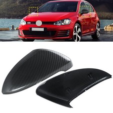 2x Carbonfaser-Stil Außenspiegel Spiegel Abdeckungen Für VW Golf VII 5G1 13-17