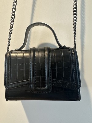 Zara Black Studded Crossbody/Clutch