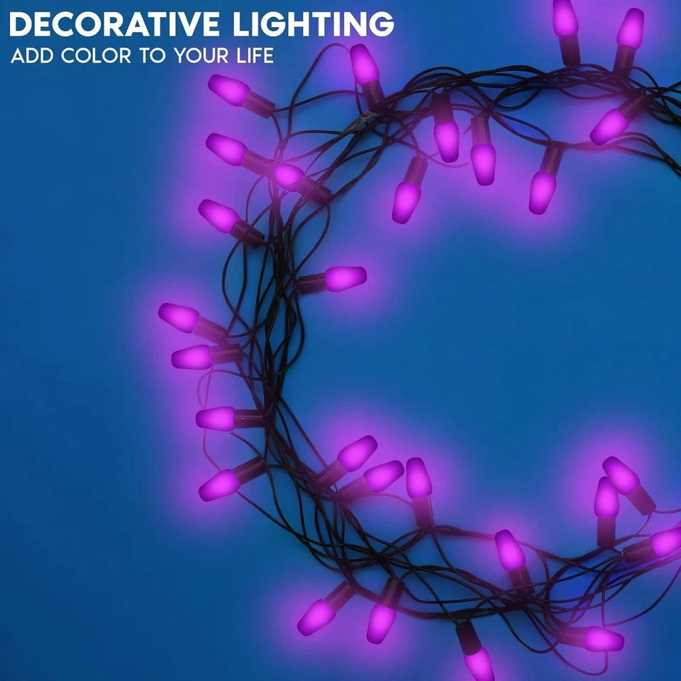 Energy-Efficient Purple Replacement Bulbs for String Lights - Image 4 of 4
