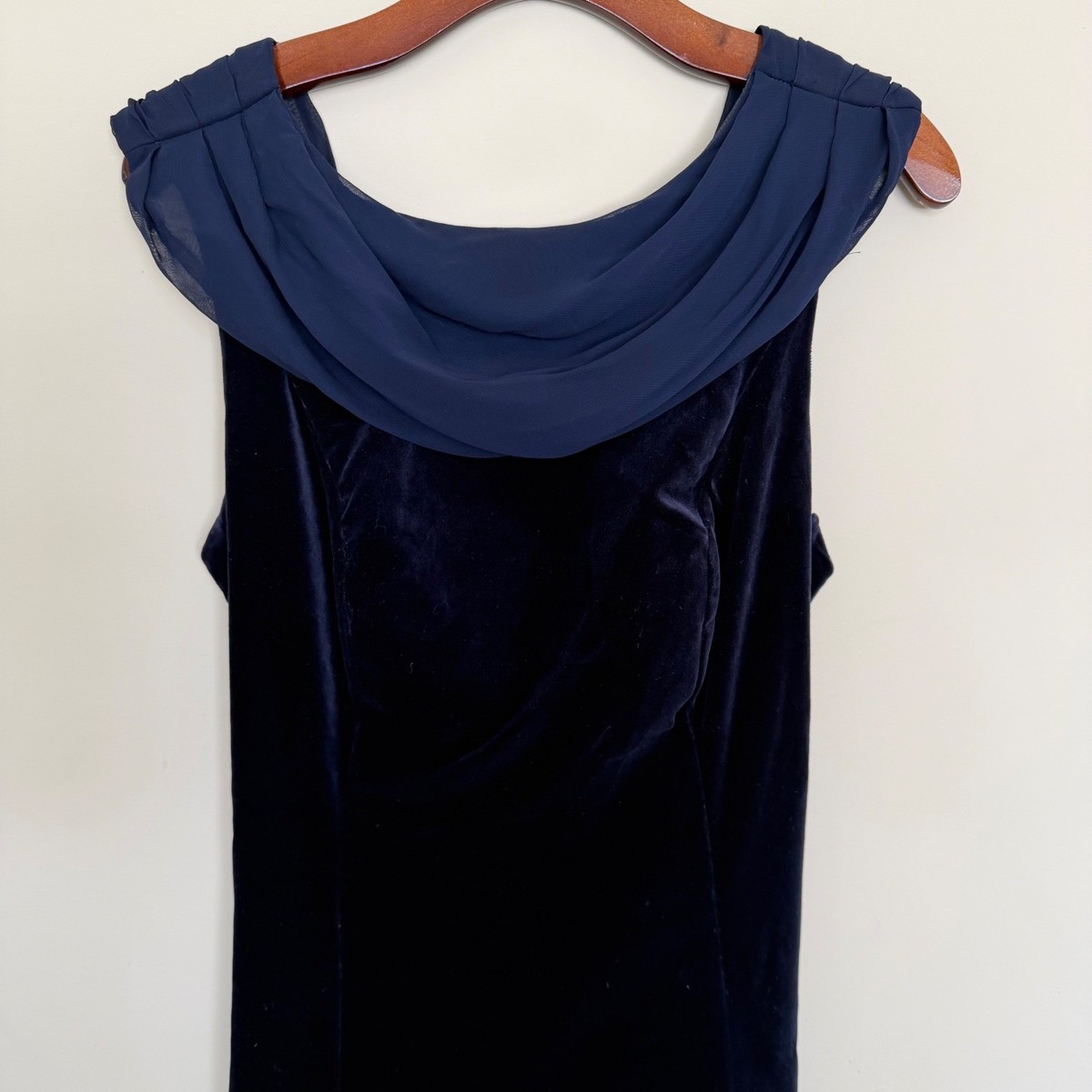 cowl neck velvet dress in royal blue Sheath Floor Length Cowl Neck Velvet Royal Blue Prom Dresses with Slit classygown