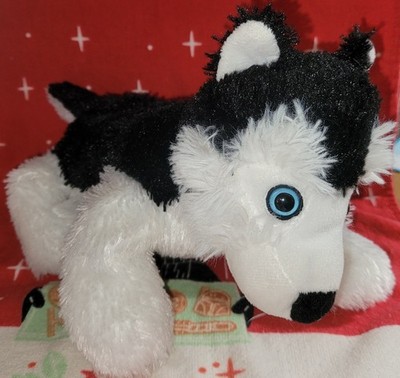 2021 Stuffed Animal House 13'' Siberian Husky w/ blue eyes soft plush animal
