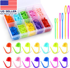 200 Pcs Stitch Markers for Crocheting, 10 Col...