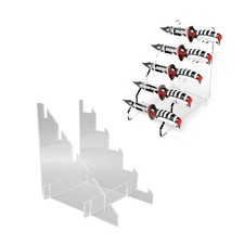 .Acrylic Knife Bayonet Stand Compact Transparent Detachable Knife Holder For