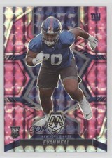 2022 Panini Mosaic Rookies Pink Camo Mosaic Prizm Evan Neal #368 7l6