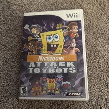 Nicktoons: Attack of the Toybots (Wii) — Game & Box Only — Acceptable