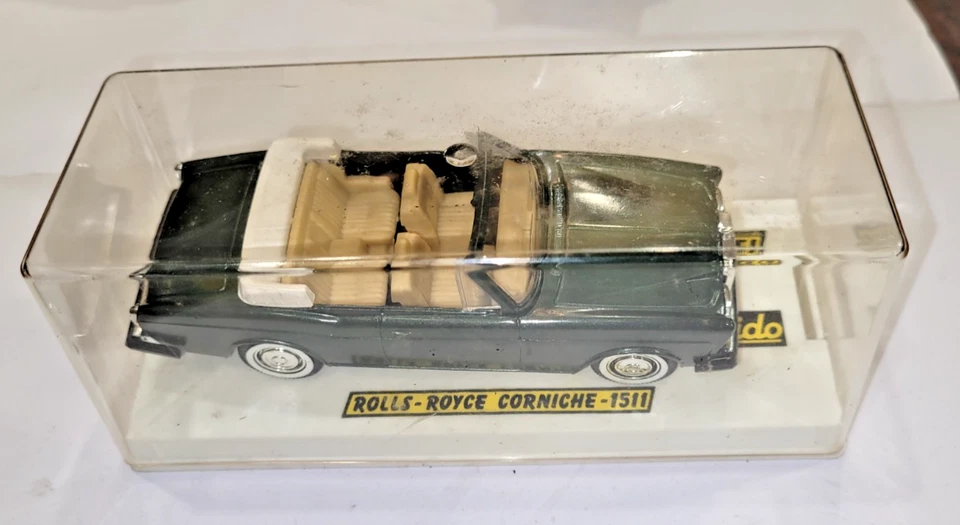 ROLLS ROYCE CORNICHE 1511 -modellino automobile vintage SOLIDO 1/43 colore verde - Immagine 4 di 4