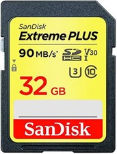 SanDisk SDSDXWF-032G-GNCI2 32GB Extreme Plus SDHC UHS-I Memory Card, Class 10 U3