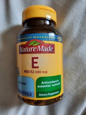 Nature Made Vitamin E Softgels 400 IU, 180-count NEW