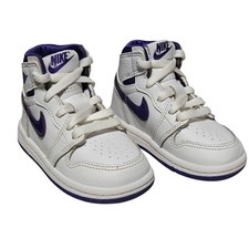Nike Air Jordan 1 Retro High OG TD 'Court Purple' CU0450-151 Toddler Size 5C