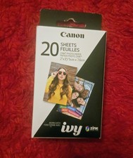 Canon Zink Photo Paper Pack, 20 sheets, White, 2" X 3". 3214C001