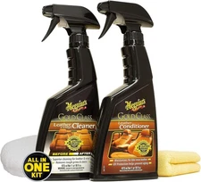 Meguiar's Leather Care Kit - Premium Car Cleaner and Conditioner â€“ The...