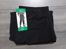 Kirkland Signature Pants Adult Womens X-Large Black Active Ankle