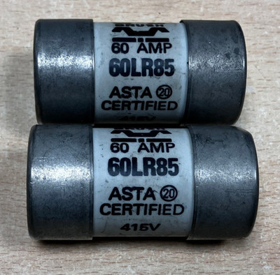 Buchse 60-AMP Keramik Netzausschnitt Sicherungseinsätze 60LR8 60-Amp 415 Volt NSNP