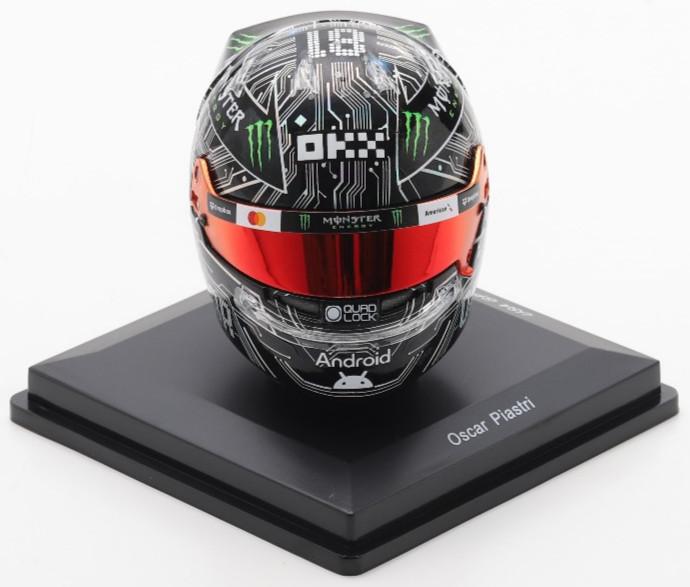 Spark McLaren - Oscar Piastri- 2025 US GP 1:5 Scale F1 Helmet 5HF230