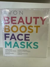 Avon Beauty Boost Face Masks 6 Single Use + Super Boost Serum (Discontinued) new