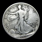 1916-D Walking Liberty Half Dollar Silver ----  Nice Rare Date Coin ---- #KK468