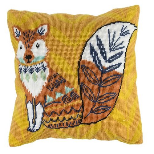 Trimits Half Stitch Tapestry Cushion Kit - Fox - Picture 5 of 5
