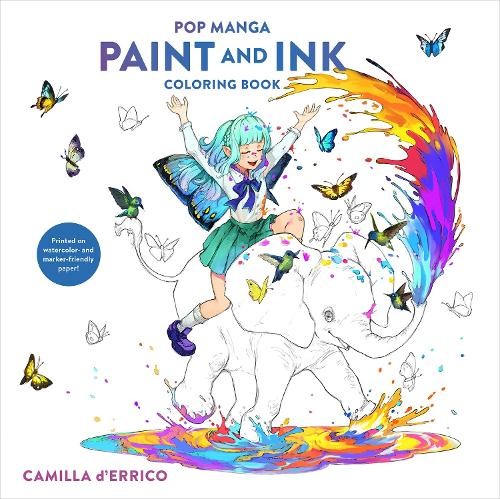Pop Manga Paint and Ink Coloring Book by Camilla D'Errico - 9780593839690