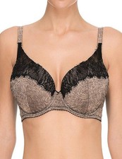 Ultimo Lyra Underwired Fuller Bust Plunge Bra Womens Bras 355126 32DD, 32F