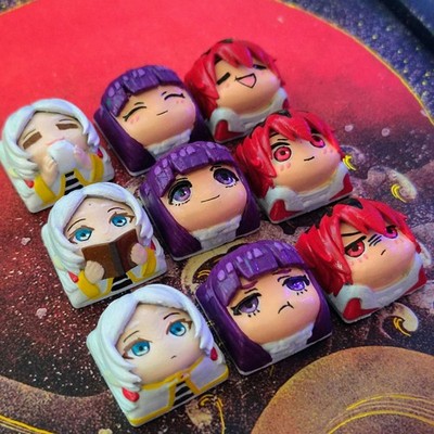 Frieren Custom Keycap Set -3D Printed and Hand Painted-Model by Nomnom Figures