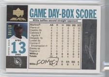 2007 Black Game-Day Box Score Spectrum Gold 9/10 Dontrelle Willis Auto oh8