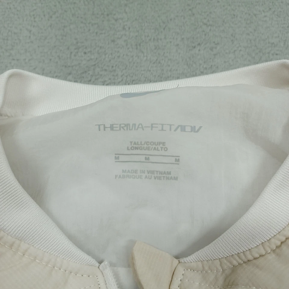 Nike Chaleco Para Hombres Medio Alto Blanco Ajuste Térmico Adv Aerocapa Ligero Cremallera Completa Foto 3 de 4