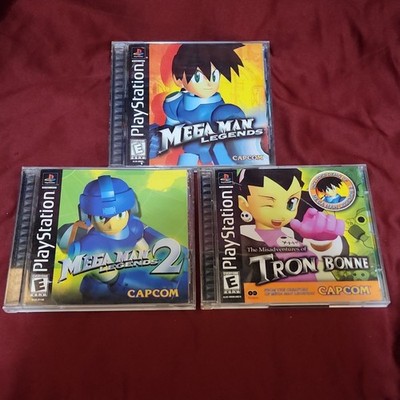 CIB Capcom Mega Man Legends Trilogy w/ Manuals, Sony PlayStation 1 PS1 NTSC (E)