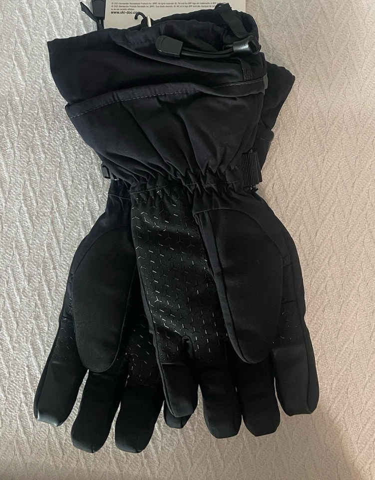 Guantes Ski-Doo Para Hombre Grandes X-Team Nylon Moto de Nieve Gris Impermeables A Prueba de Viento Foto 3 de 4